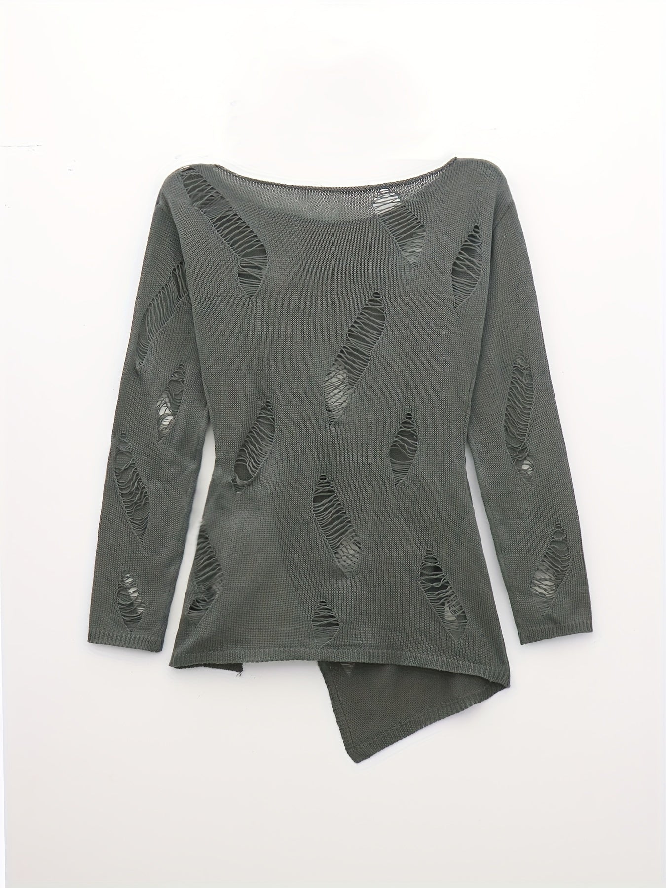 Ripped Knit Sweater