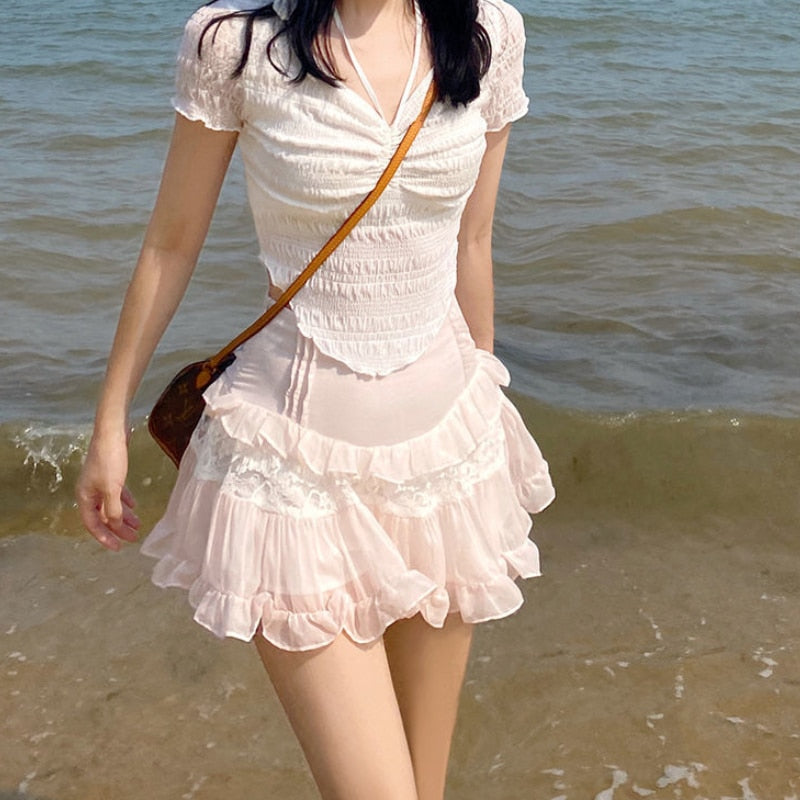 Fairy Short Ruffle Skirt