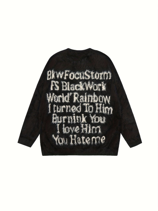 Graphic Mohair Knit