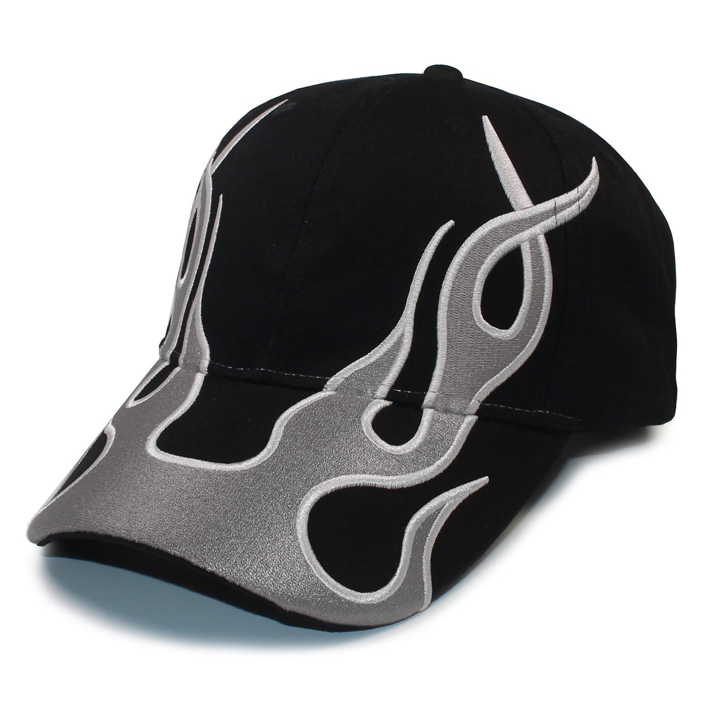 Flame Baseball Graphic Cap