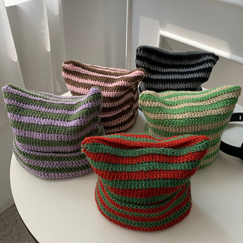 Stripped Beanie