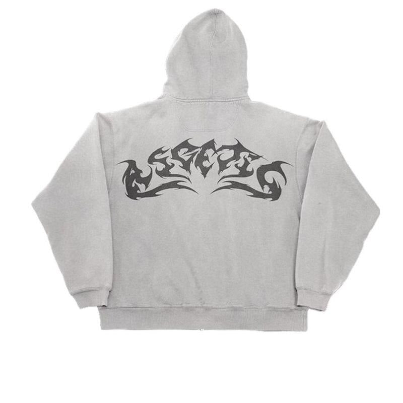 Print Flame Hoodie 00s - Tisso Clothing