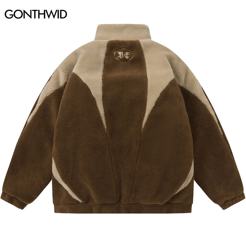 Patchwork Color Block Fleece - Tisso Clothing