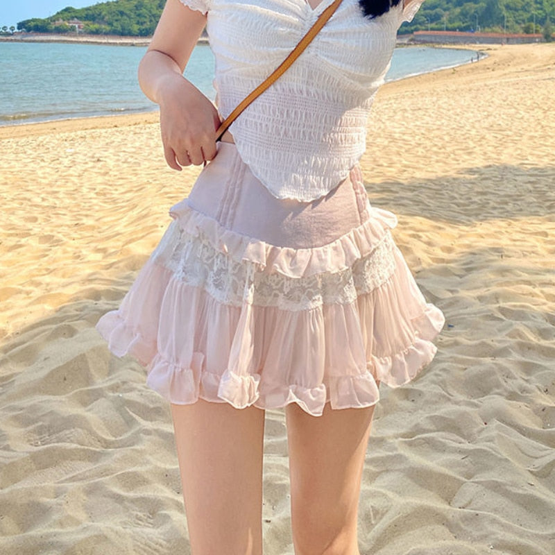 Fairy Short Ruffle Skirt