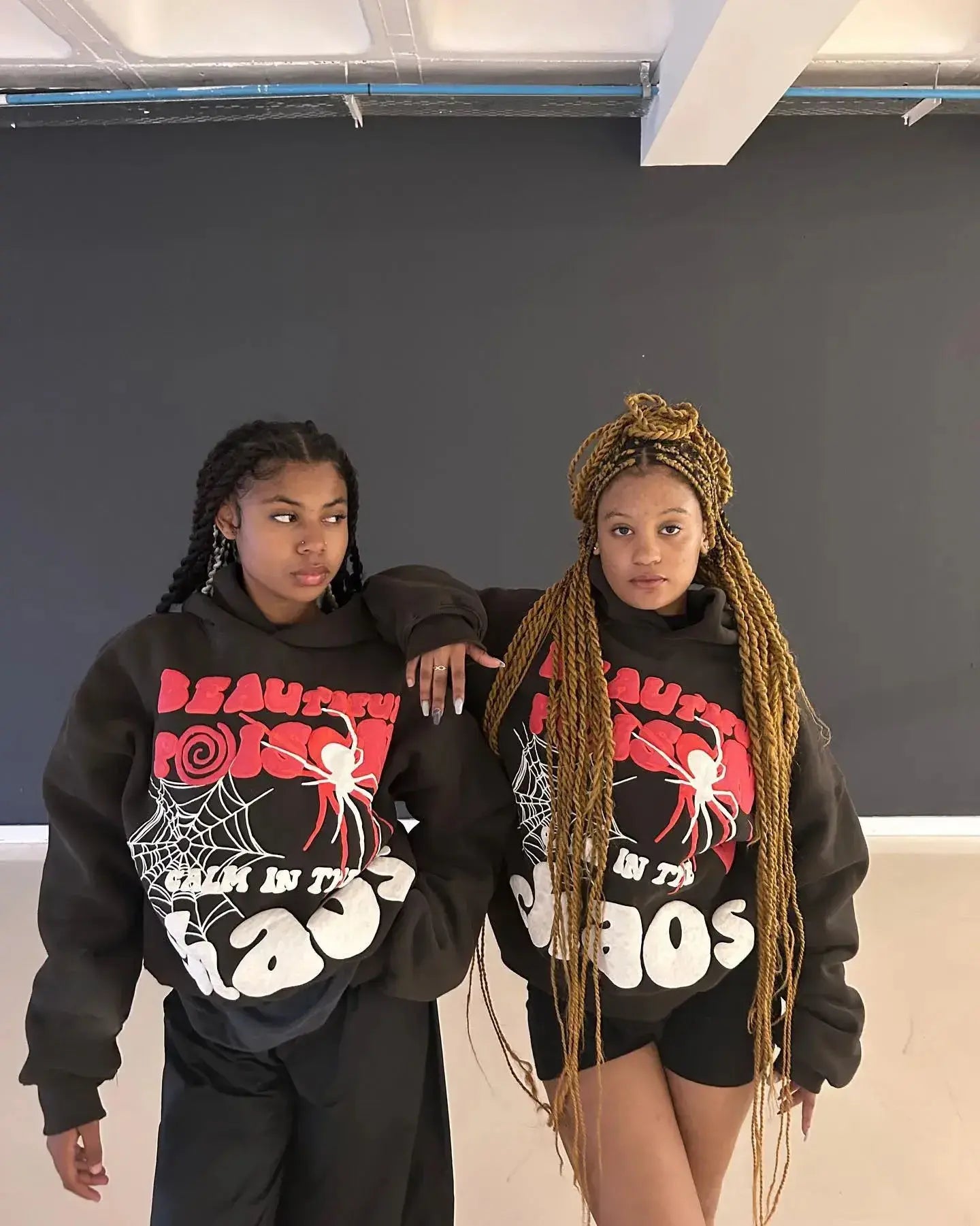 Hip Hop Abstract Print Hoodie
