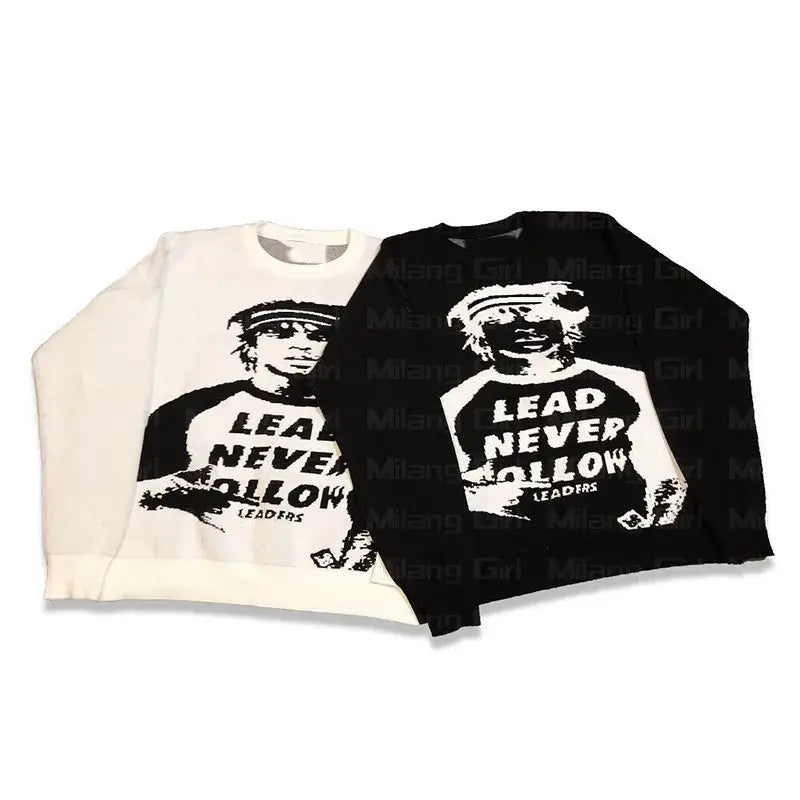 Graphic Knit Sweater
