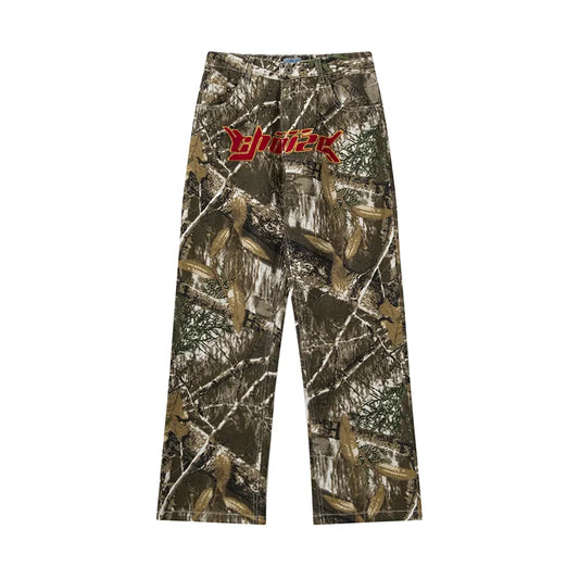 Patchwork Baggy Camo Pants