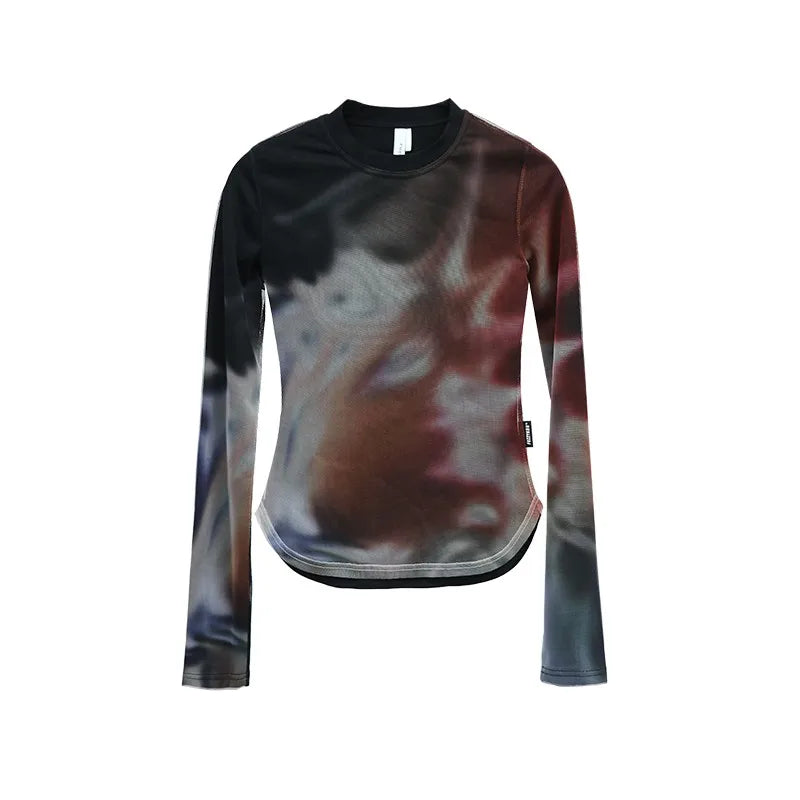 Cyber Mesh Long Sleeve Top