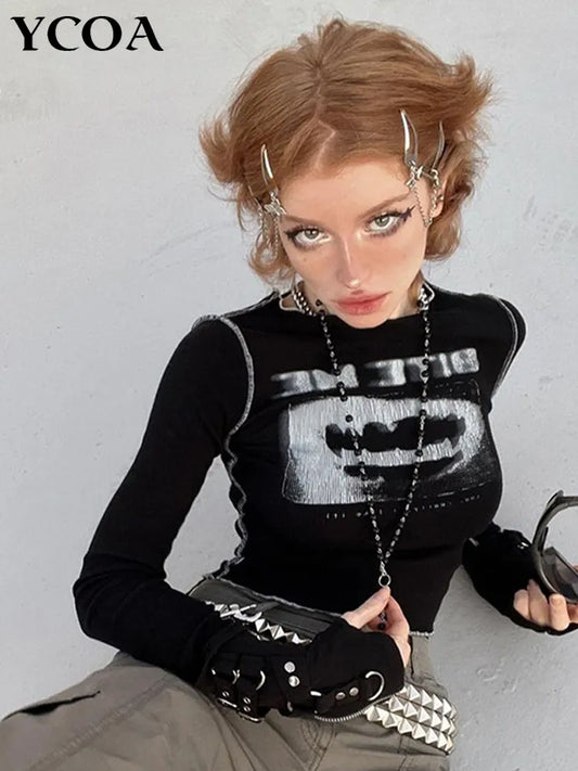“Bite Me” Graphic Longsleeve Top