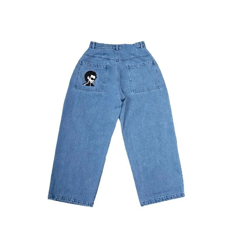Patchwork Hip Hop Baggy Jeans