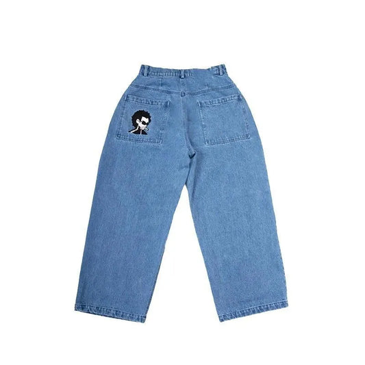 Patchwork Hip Hop Baggy Jeans