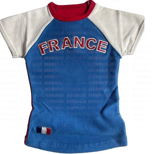 Country Colour Block Cropped Top