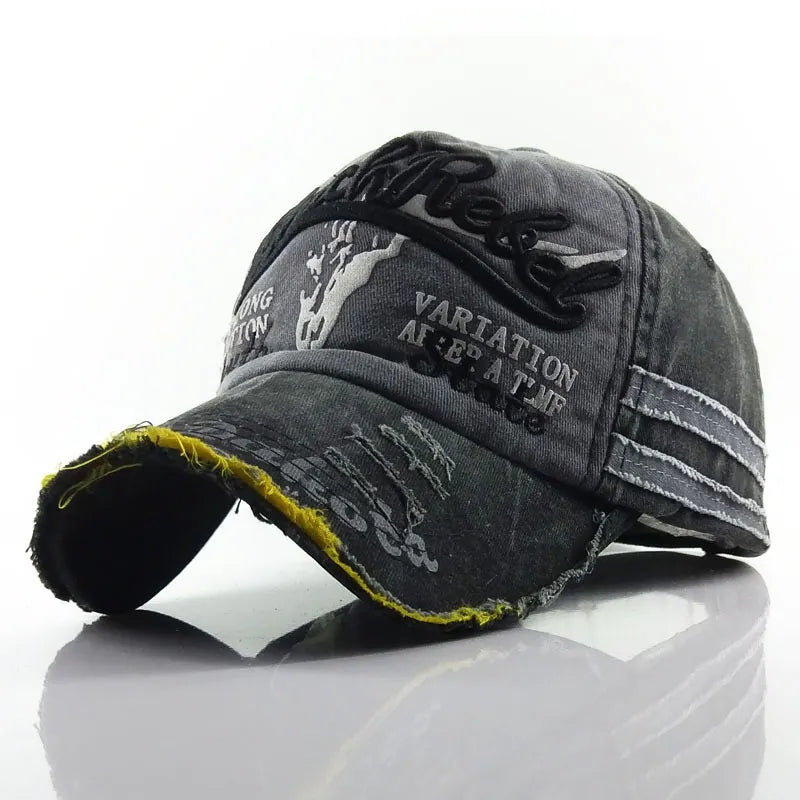 Denim Patchwork Workwear Cap