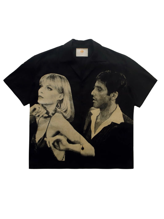 Scarface Portrait Black Shirt