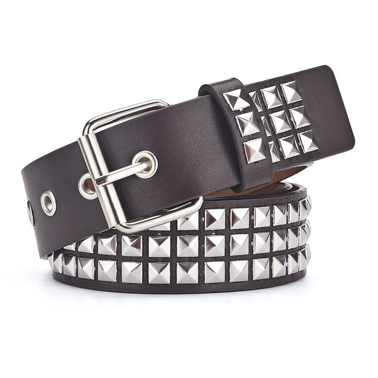 Hip Hop Square PU Leather Belt