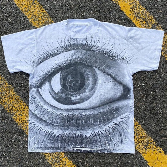 Eye Print White Tee