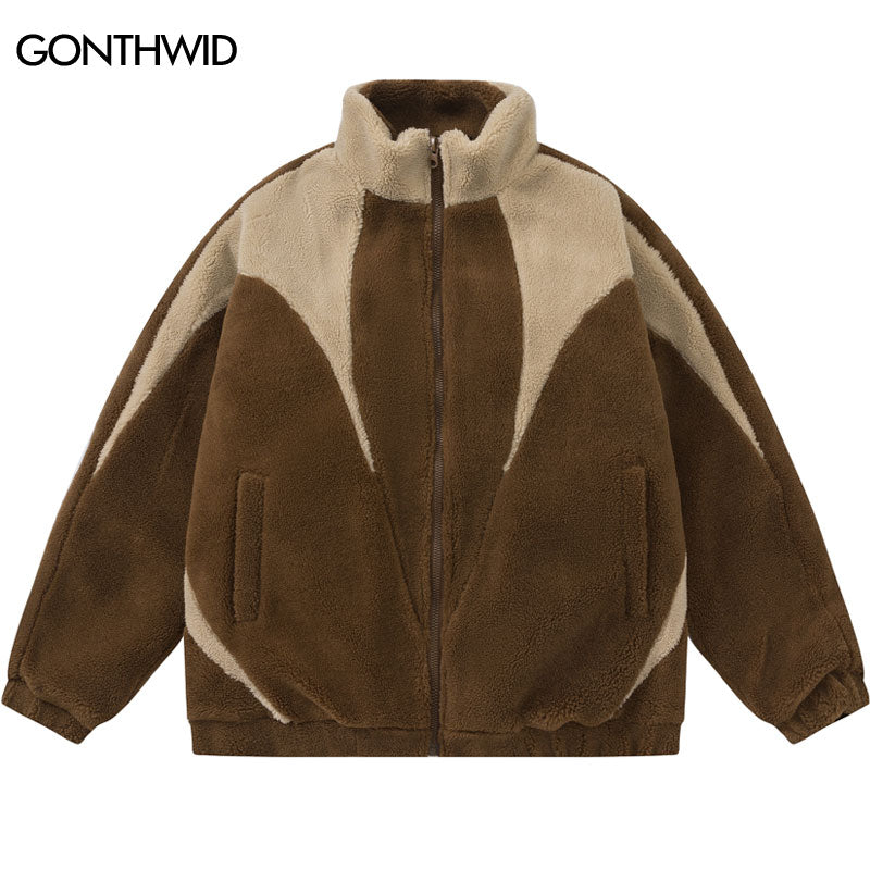 Patchwork Color Block Fleece - Tisso Clothing