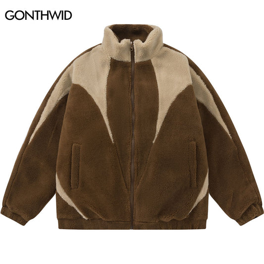 Patchwork Color Block Fleece - Tisso Clothing