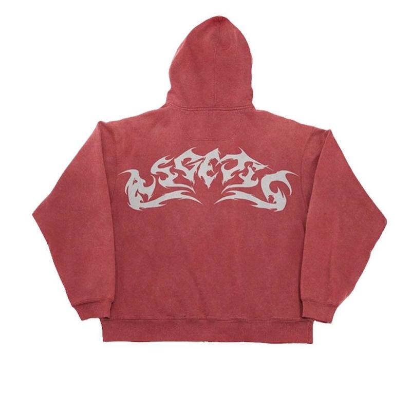 Print Flame Hoodie 00s - Tisso Clothing