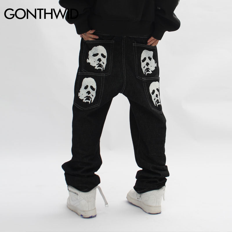Graphic Baggy Jeans