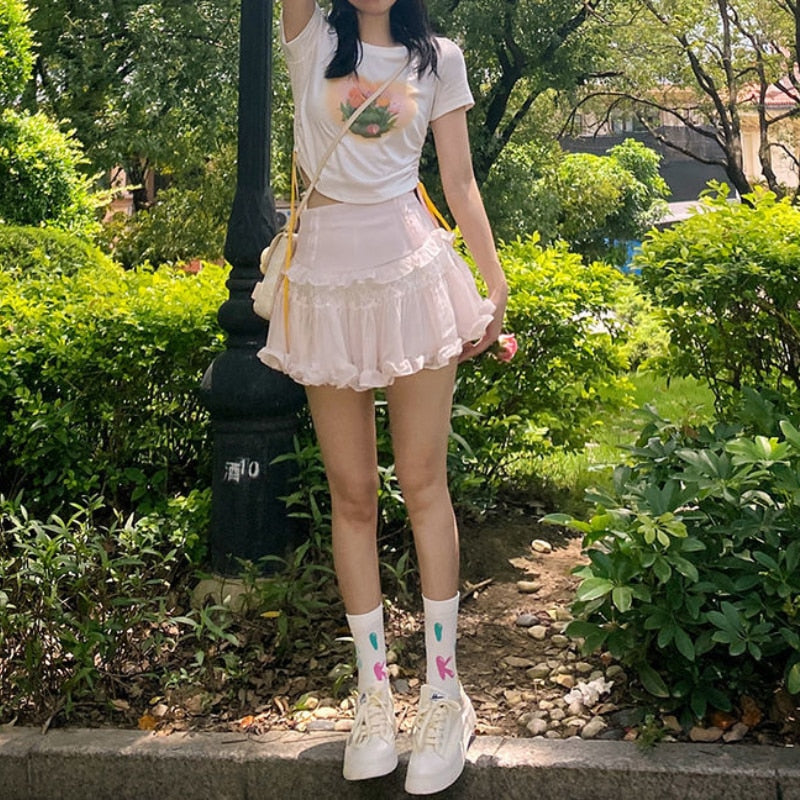 Fairy Short Ruffle Skirt