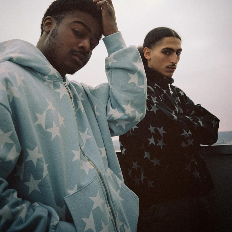 Star Graphic Hoodie, Y2K - Tisso Clothing
