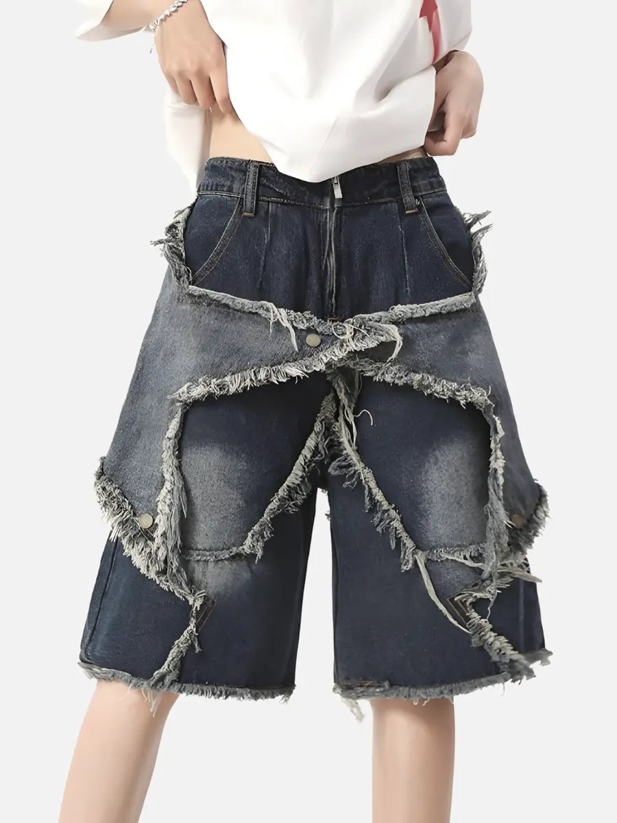 Denim Star Jorts, Y2K, 90s - Tisso Clothing