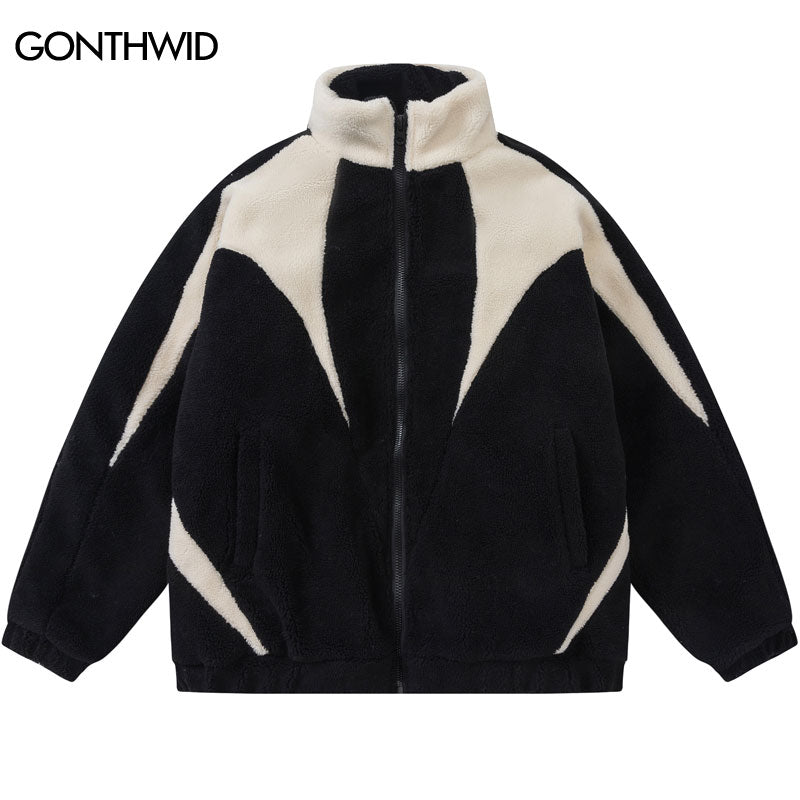 Patchwork Color Block Fleece - Tisso Clothing