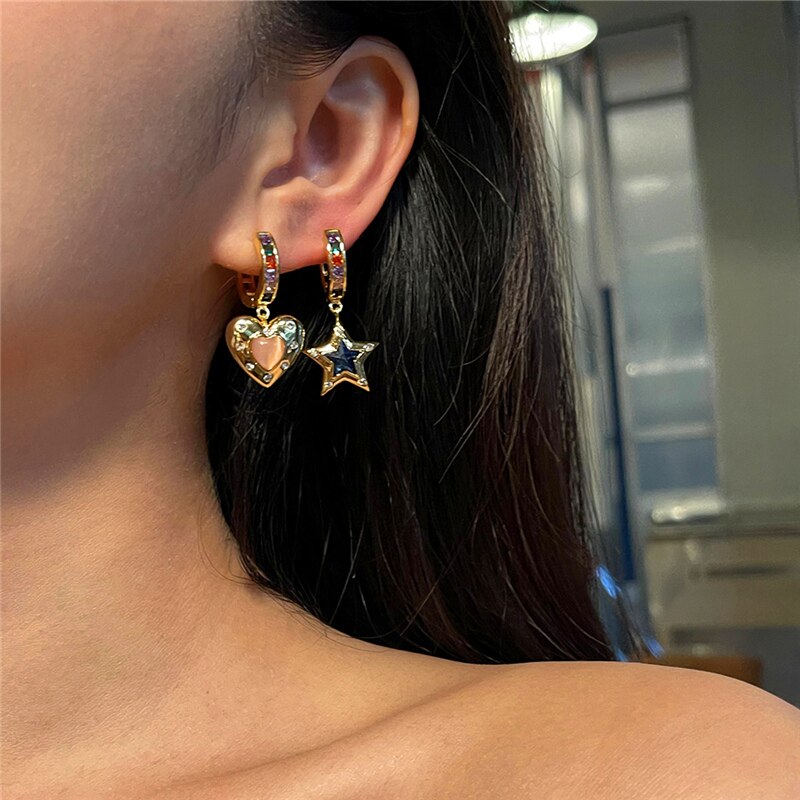 Colorful Heart Star Jewelry Set