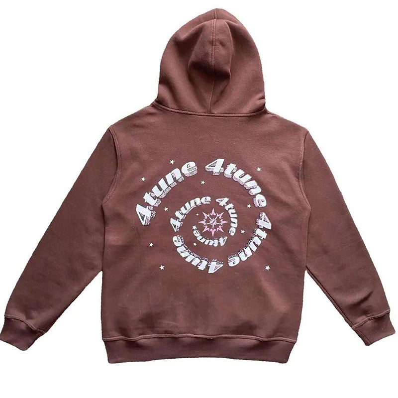 Graphic Zipper Hoodie