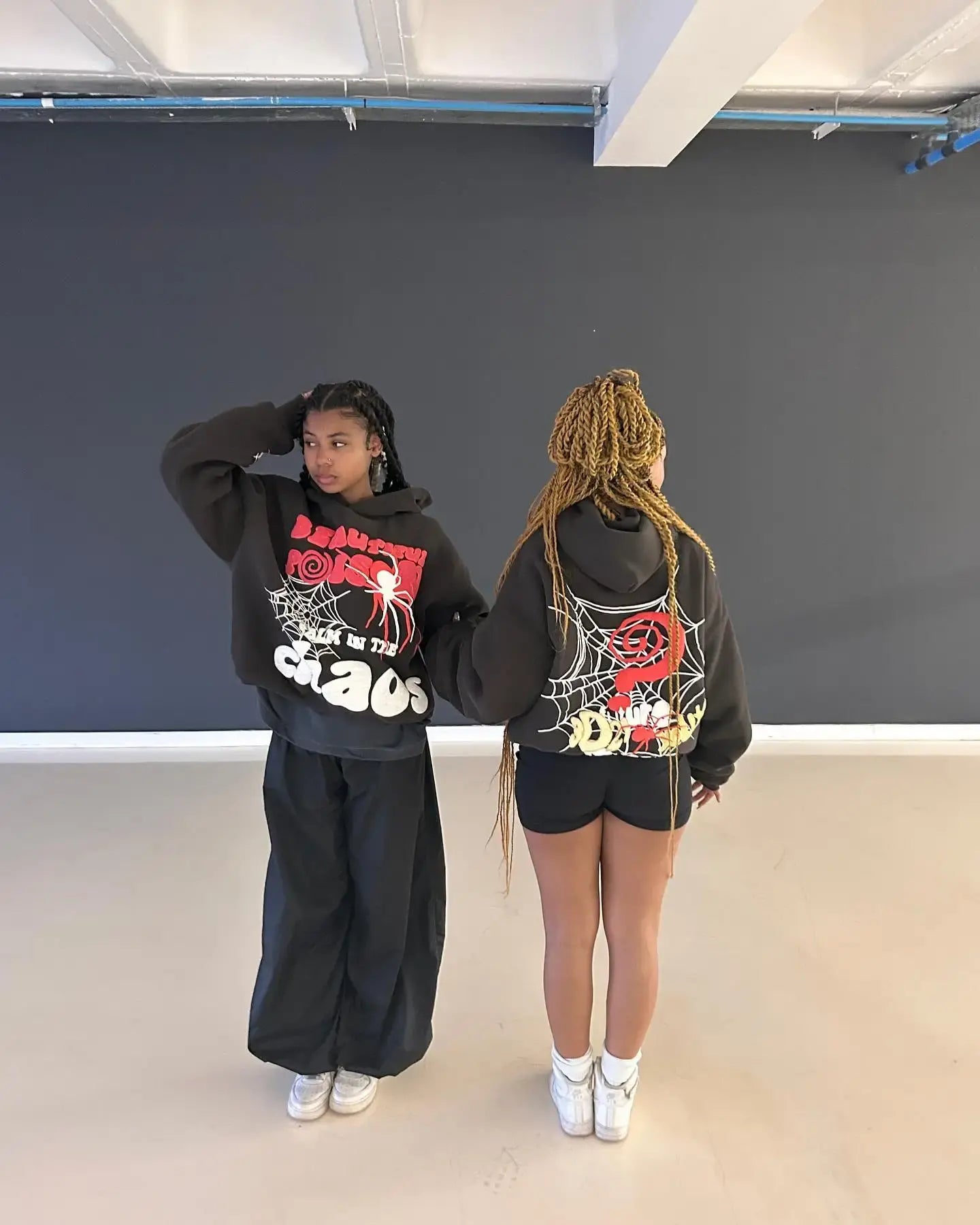 Hip Hop Abstract Print Hoodie